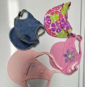 Pink and Floral Kids Caps Set